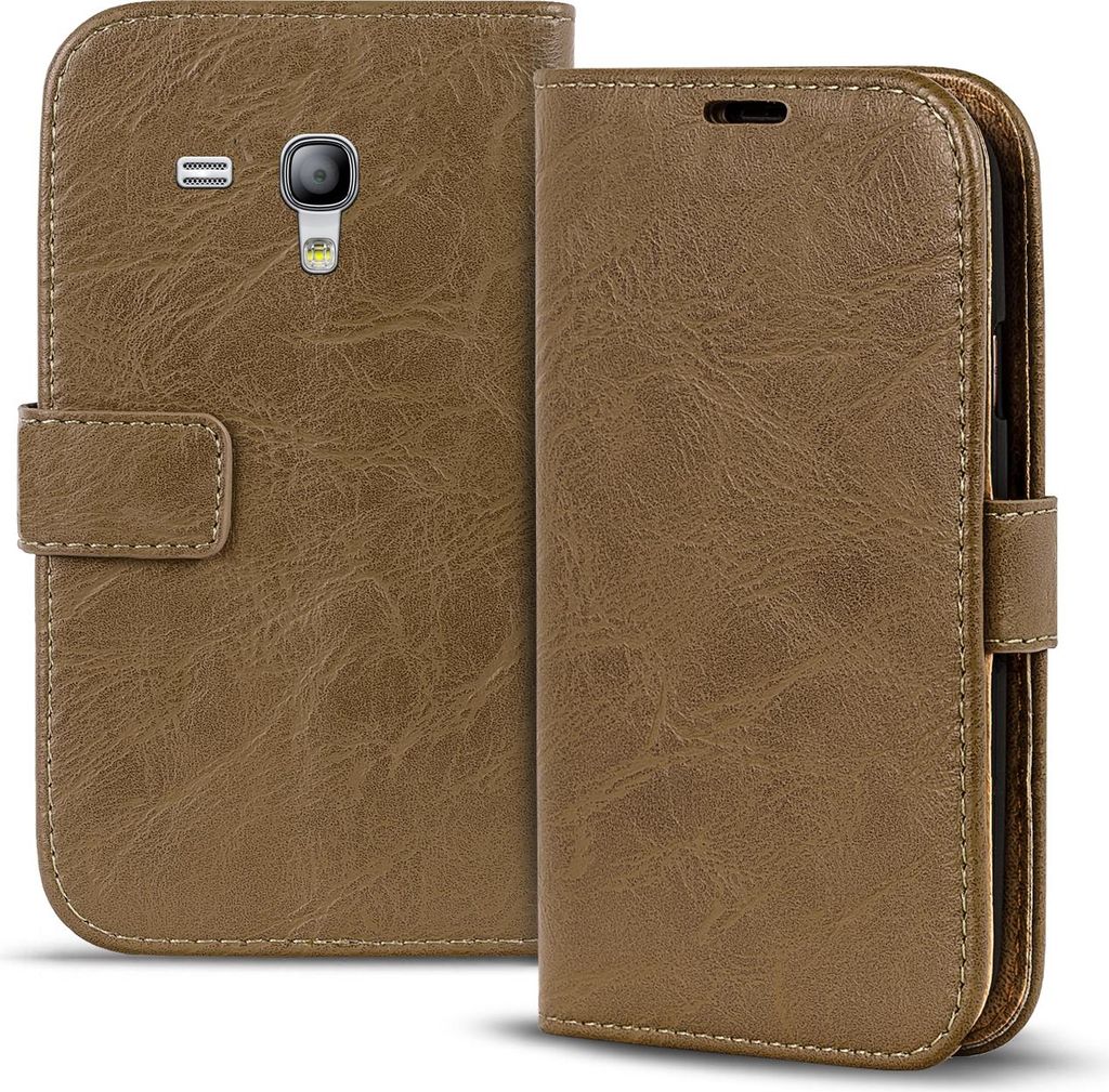 Retro Tasche für Samsung Galaxy S3 Mini Hülle Wallet Case
