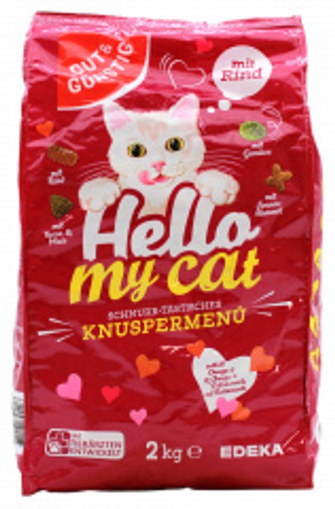 Hello My cat Katzenfutter Knuspermenü mit Rind, 4er Pack (4 Produktbild 