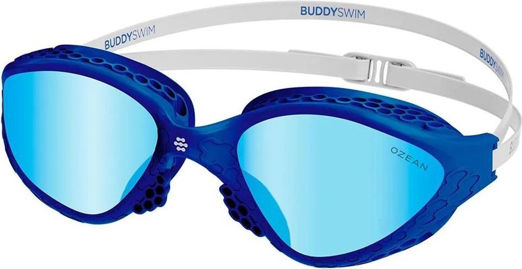 Buddyswim Ozean Schwimmbrille Weiß,Blau Weiß,Blau One Size
