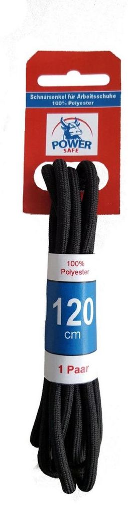 Power Safe Schnürsenkel Länge 120 cm, schwarz
