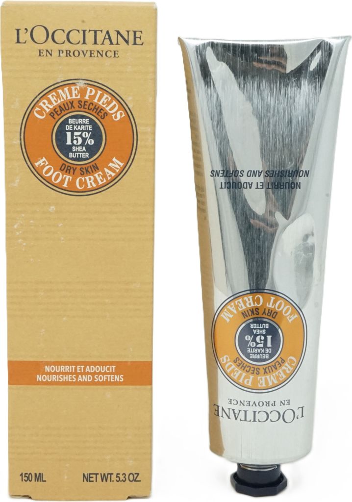 L'Occitane Fusscreme für trockene Haut Shea Butter Foot Cream 150 ml