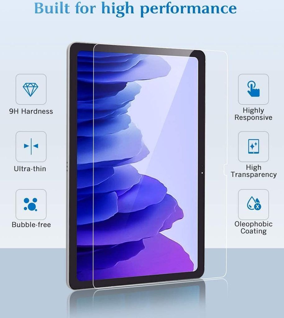 Samsung Galaxy Tab A7 Displayglas 9H Verbundglas Panzer Produktbild 1