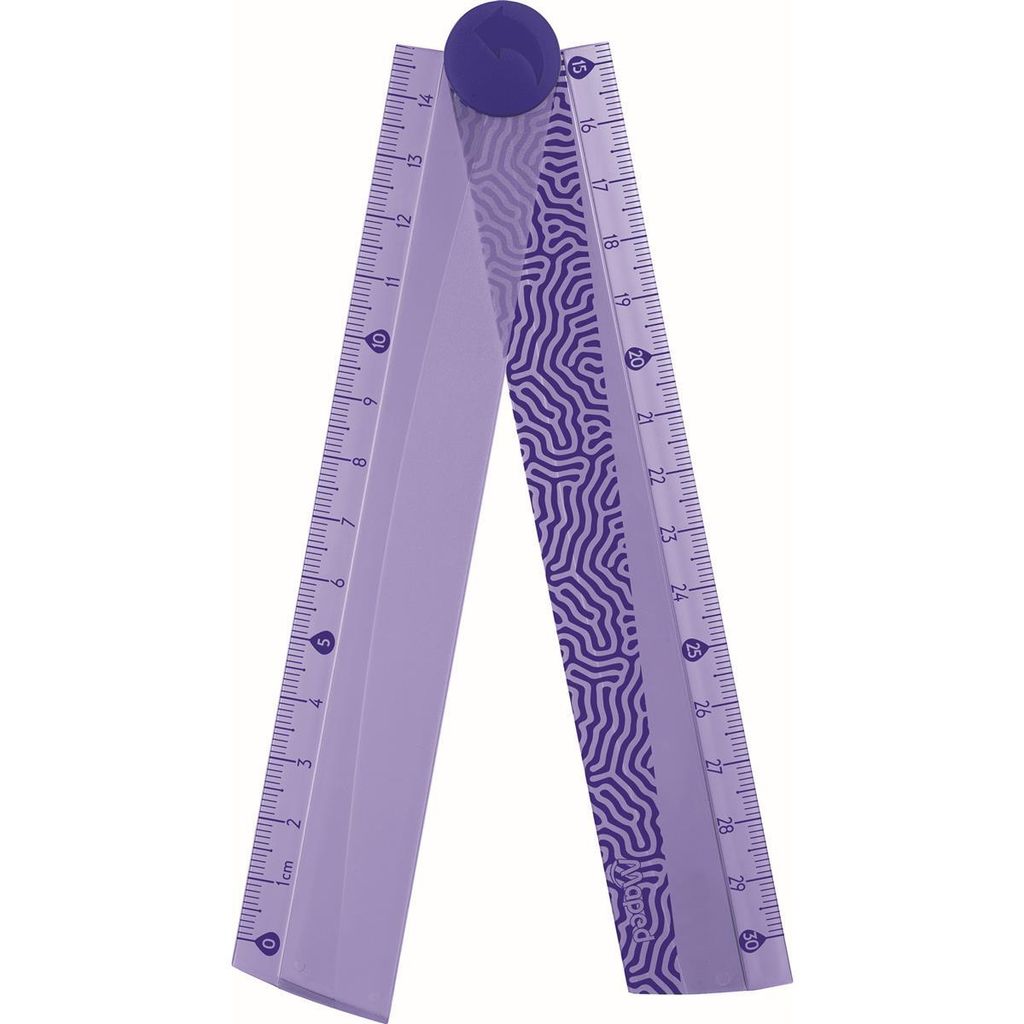 Maped 281019, Schreibtisch-Lineal, Kunststoff, Transparent, Produktbild 
