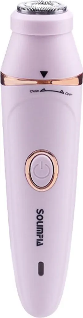 Tondeuse Électrique pour Femme 7-en-1 Rasoir USB Rose Sec et Humide