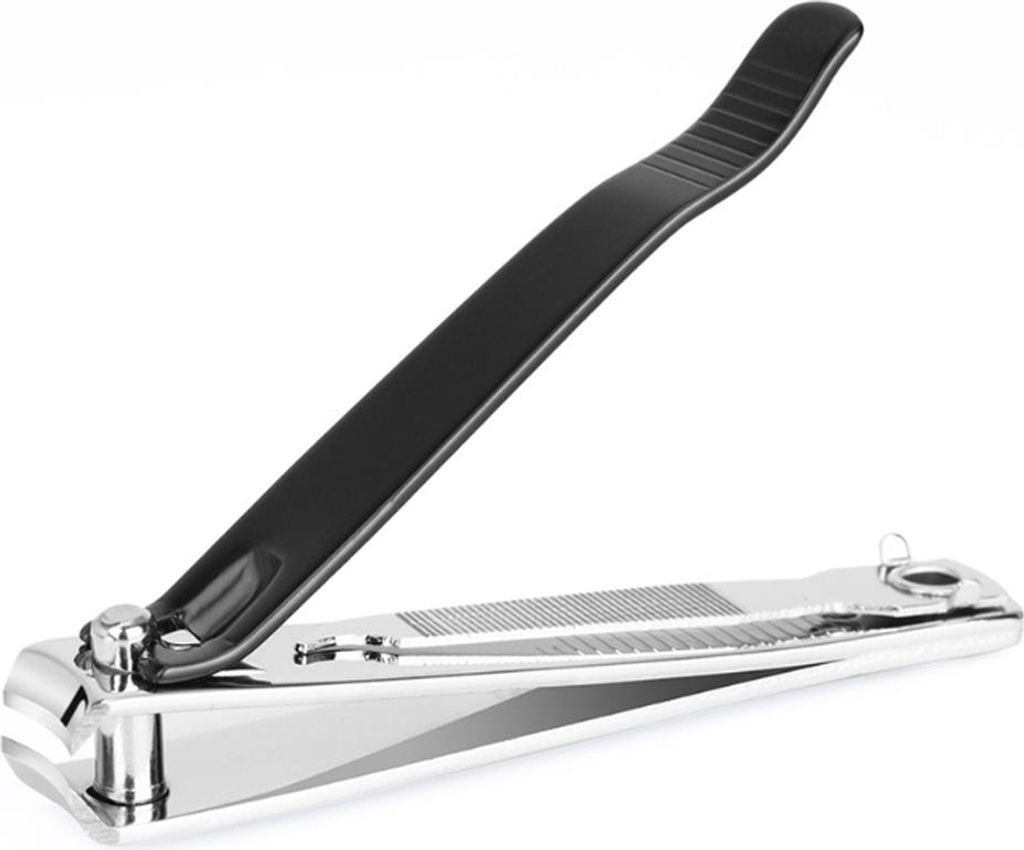Nagelknipser mit ausschwenkbarer Nagelfeile – Fingernagel-/Zehennagelknipser. Scharfer Edelstahl mit breitem, leicht zu drückendem Hebel