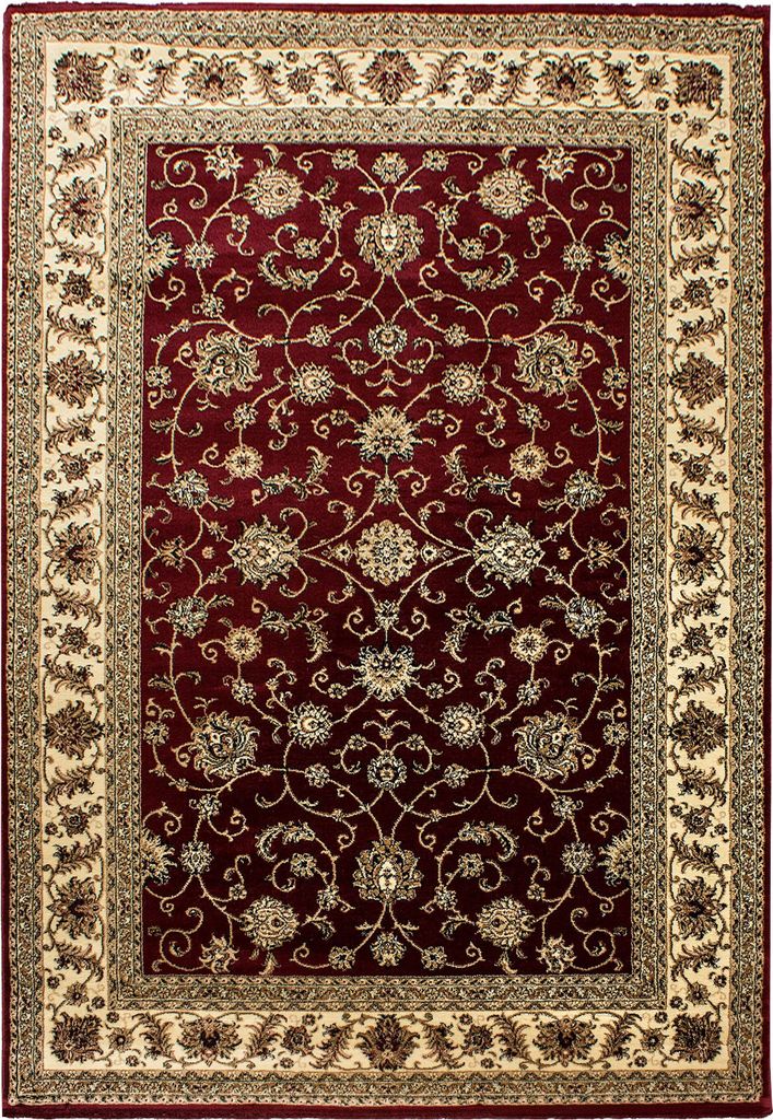 Villa Möbel Mararo Wohnzimmer-Teppich, Orientteppich, Orientalisch Design, Farbe:Rot, Grösse:160x230 cm