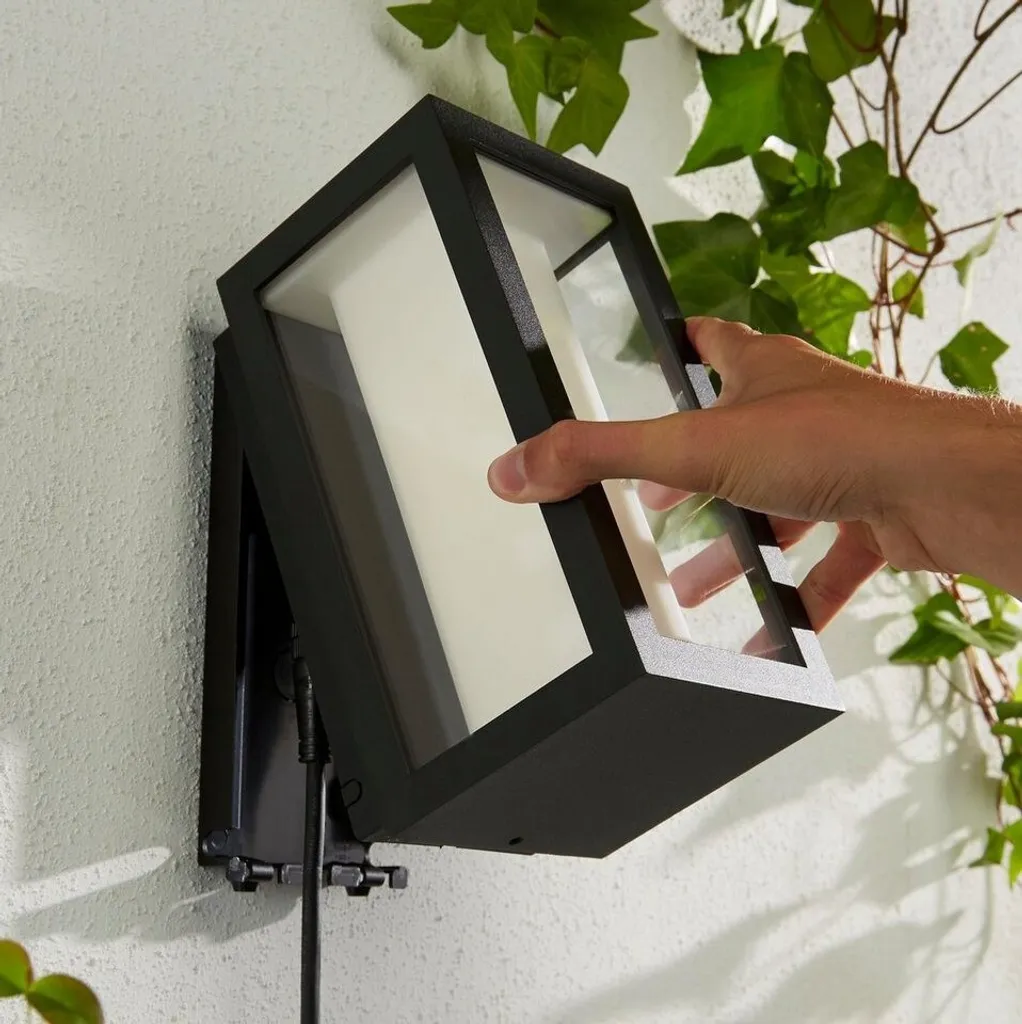 Applique Murale Extérieure LED Connectée Philips Hue Impress Noir Mat - 15