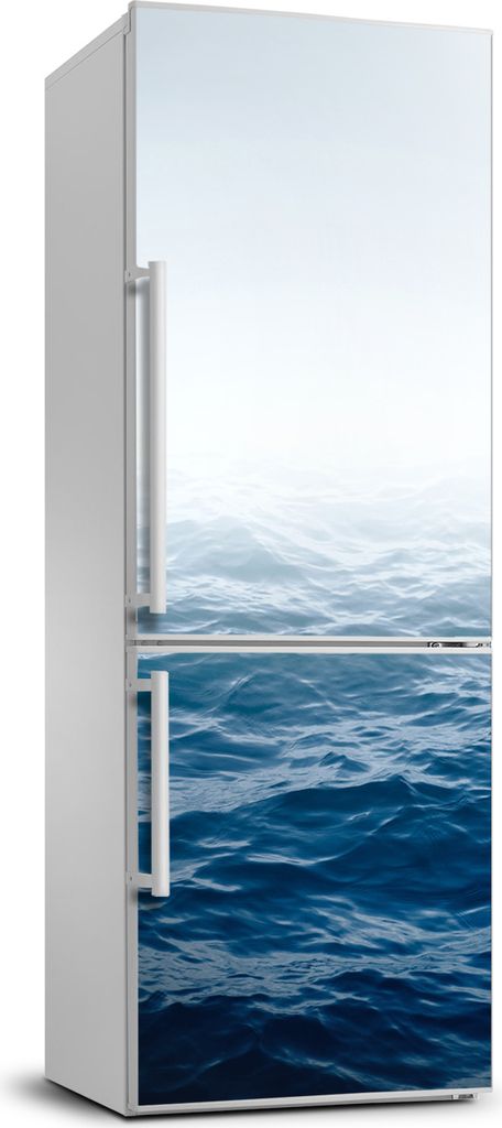 Tulup Kühlschrankdekoration - 70x190 cm - Aufkleber auf dem Kühlschrank - Wellen