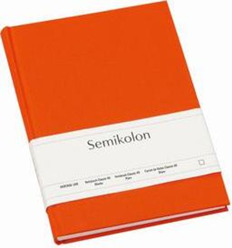 Semikolon Notizbuch Classic A5 blanko orange