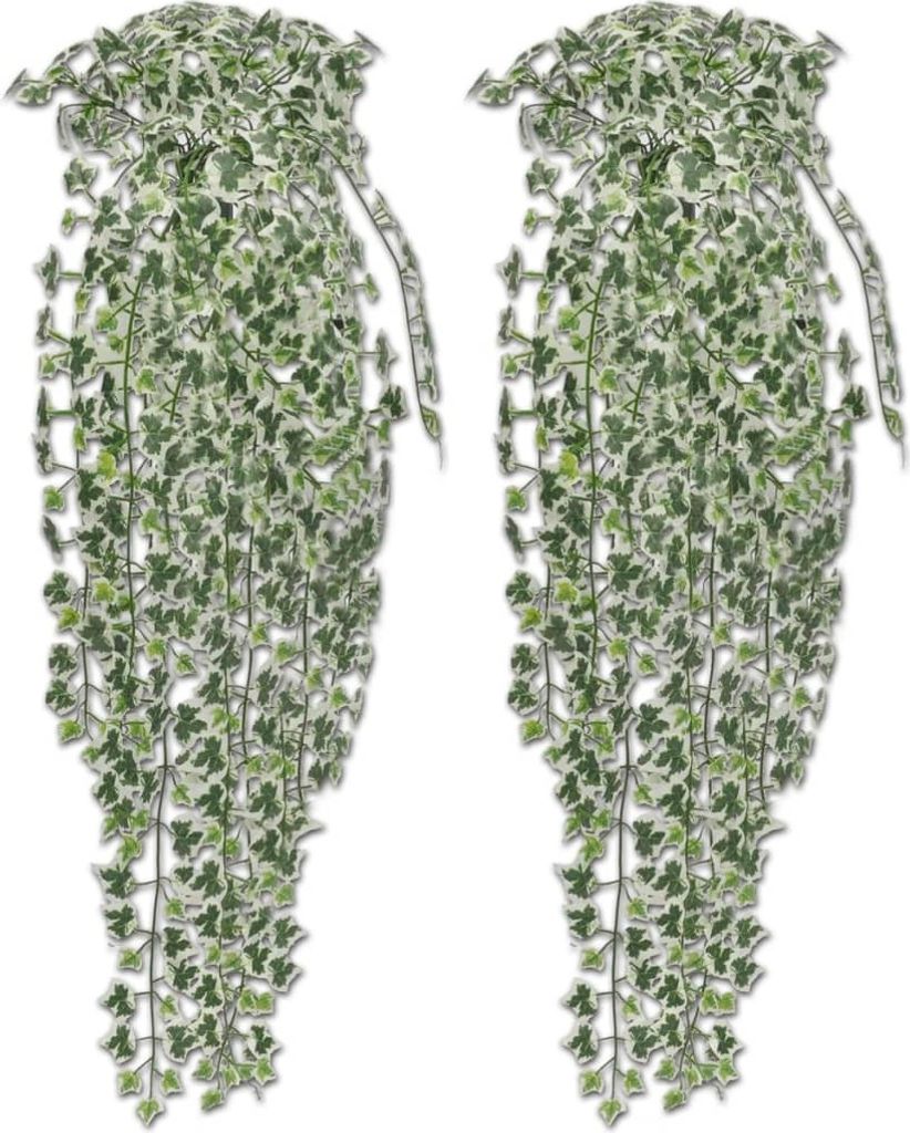 "2026 MODERNE"Künstlicher Efeu grün-weiß 90cm - Deko für Wohn- & Büroräume -2 Stück DE524658 - Kunstpflanzen