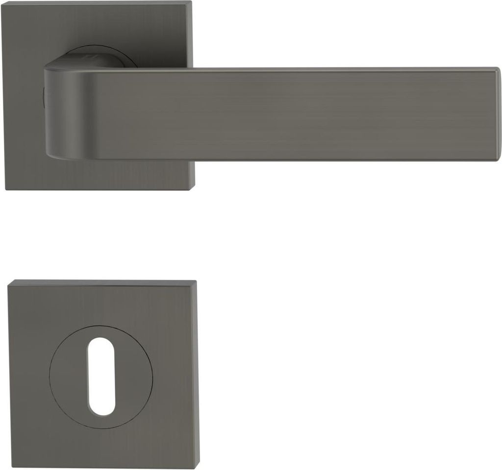 GRIFFWERK Rosettengarnitur GRAPH SIEGER DESIGN eckig BB-Schloss Kaschmirgrau