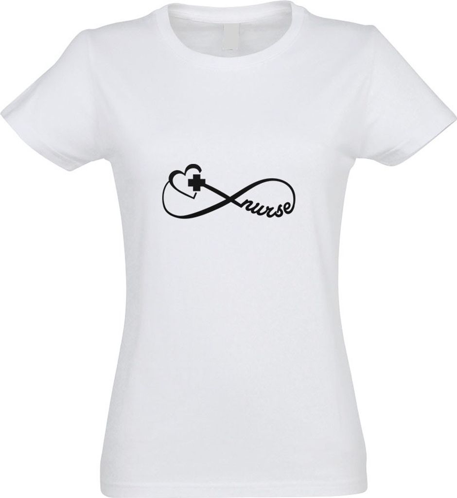 Kiwistar - T-Shirt tailliert - Damen - Weiss - Krankenschwester - Nurse - mit Motiv Bedruckt - Funshirt Design - Sport - Freizeit - Damen - L