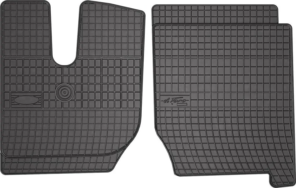 Tappeti in Gomma Premium per Iveco Stralis 2002-2019 - Nero Opaco