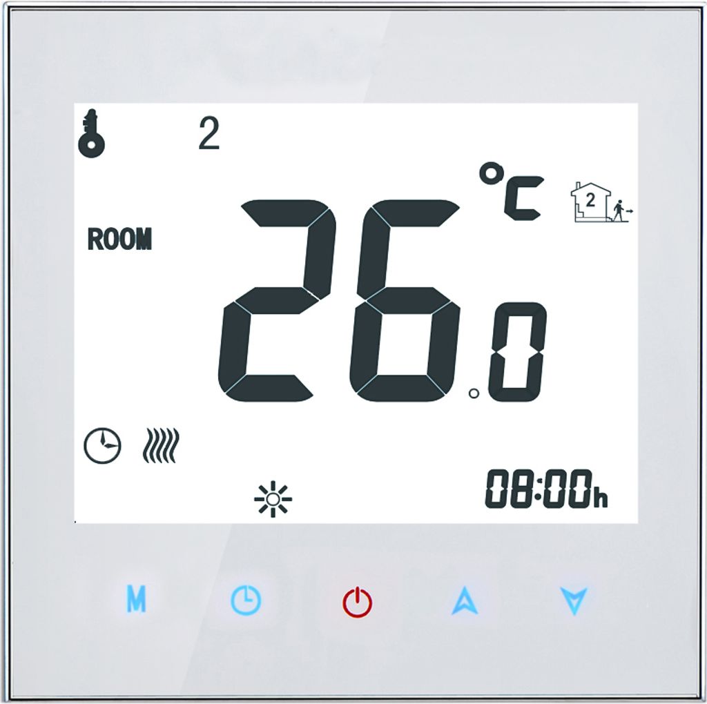 16A 95-240 V Týdenní programovatelný LCD displej T-touch Obrázek produktu