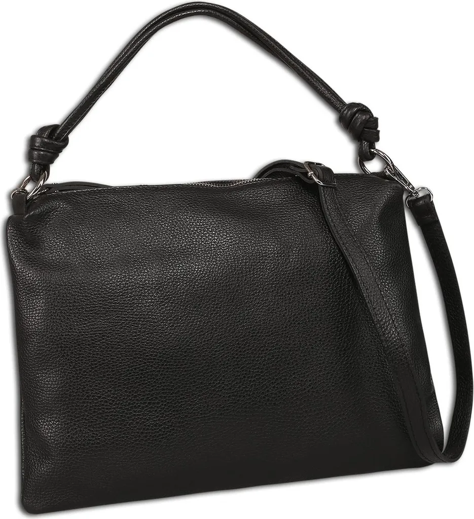 Besace bandoulière noire pour femme et homme Toscanto - Format 37cm