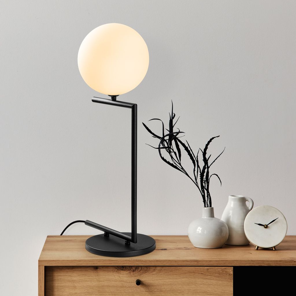 Opviq, Luminar - 14175, Tischlampe, Schwarz, METALLKÖRPER, 29 x 20 x 64 cm