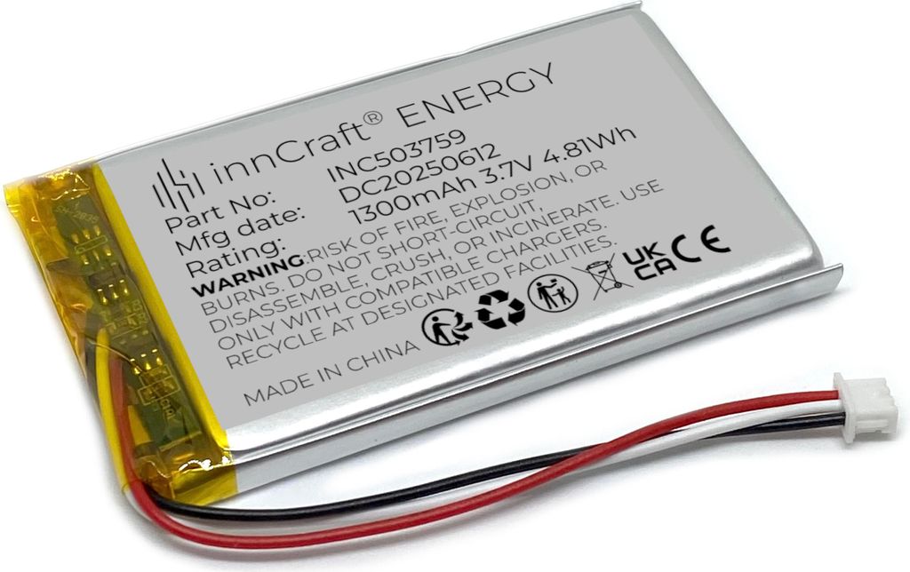 Akumulator litowo-polimerowy innCraft Energy 1300 mAh 3,7 Zdjęcie produktu 