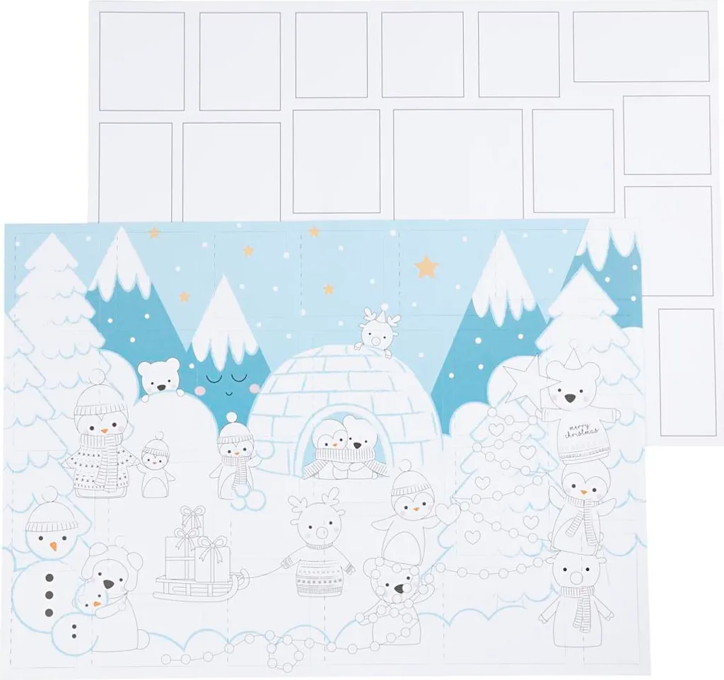Calendrier de l'Avent DIY pour enfants Creativ Company 30 pièces