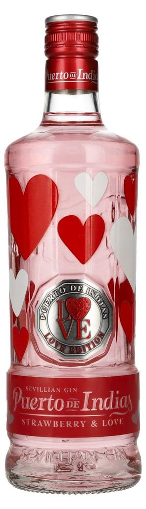 Puerto de Indias STRAWBERRY & LOVE Valentines Edition Gin 37,5% Vol. 0,7l