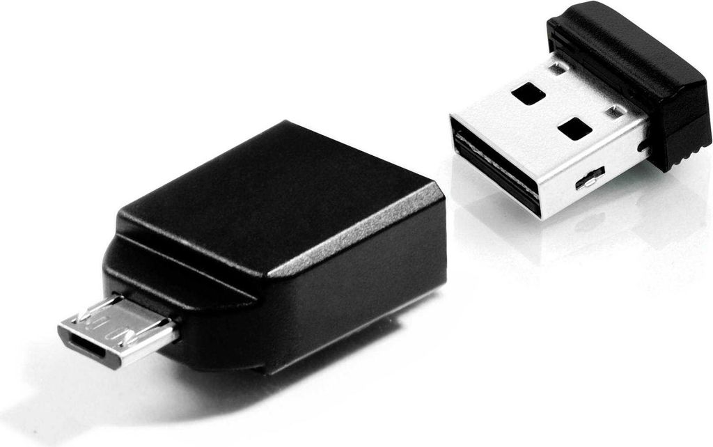 USB-Stick 32GB Verbatim 2.0 Store'n Stay + OTG Adapter retail