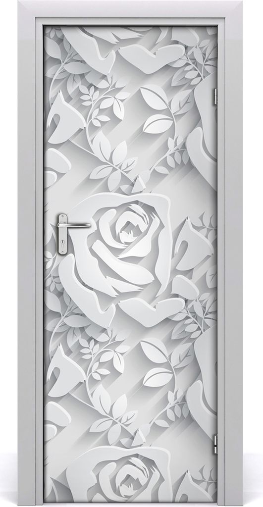 Tulup Türaufkleber 75x205 cm Dekorative Aufkleber Selbstklebend Wasserdichte Tapete Abnehmbar Schlafzimmer Wohnzimmer Wohnkultur - Roses Tapetenkl...