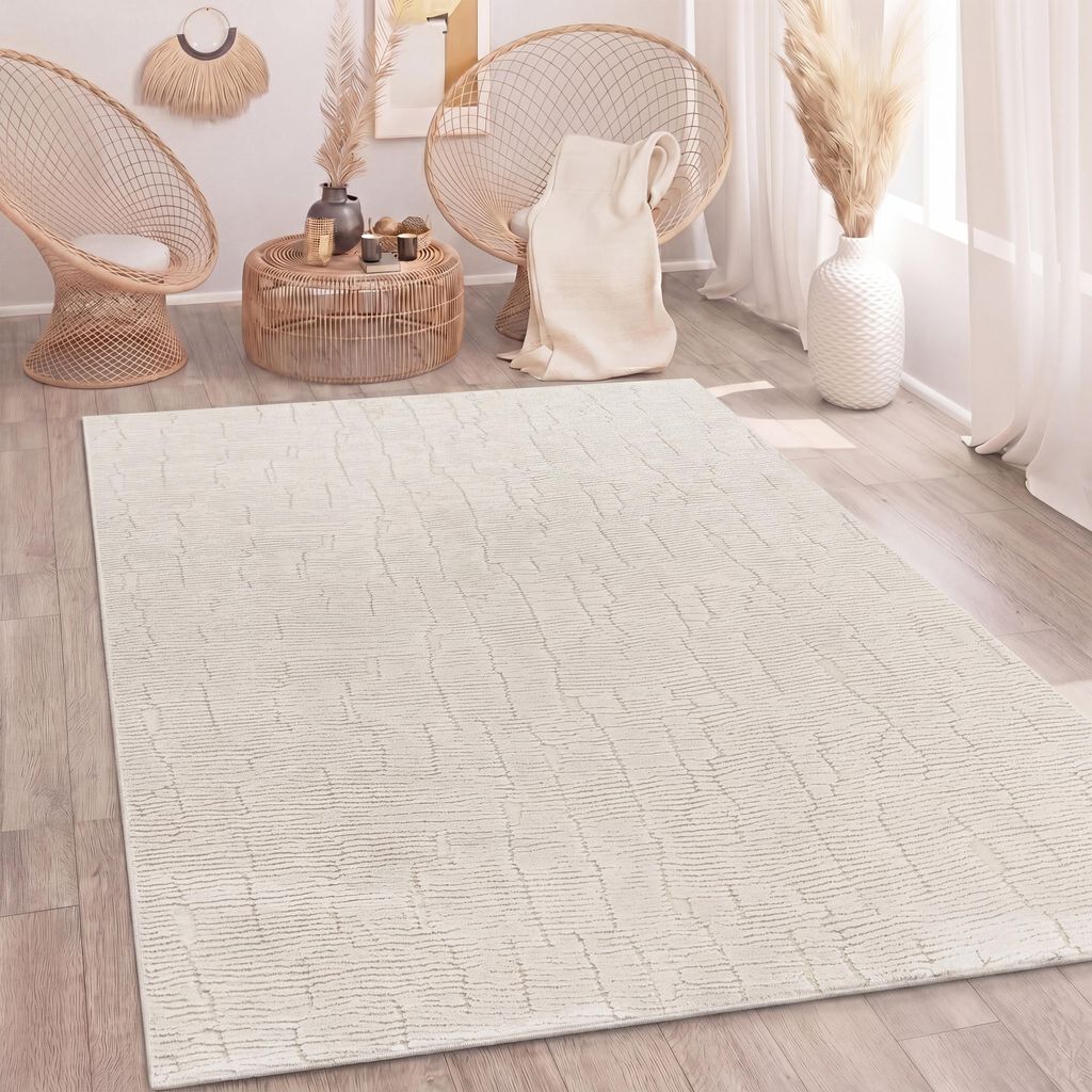 Paco Home Teppich Wohnzimmer Hochflor Skandinavisch Boho 3D Produktbild 