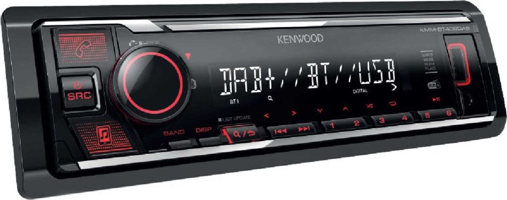 Kenwood KMM-BT408DAB | DAB / Bluetooth / USB / AUX-IN / Image du produit 