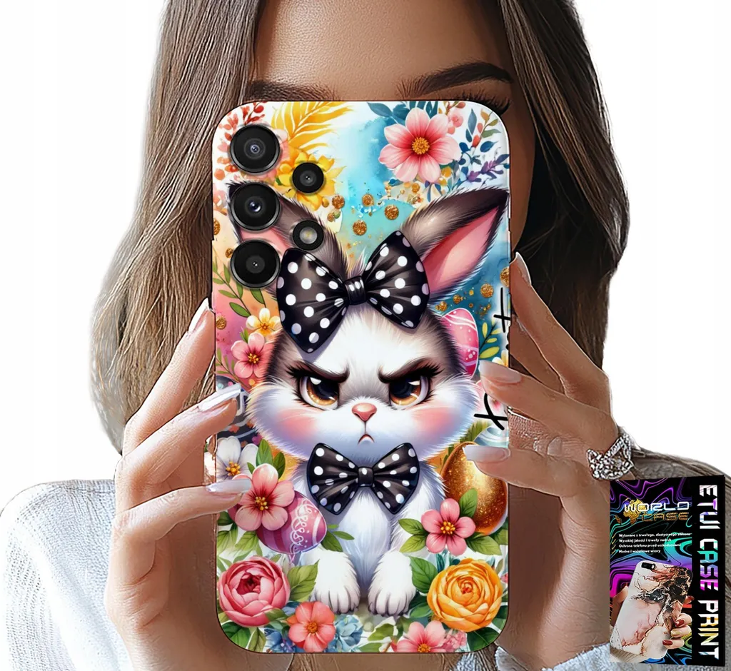 Idea Regalo Pasqua: Cover Samsung A32 4G Coniglio e Vetro