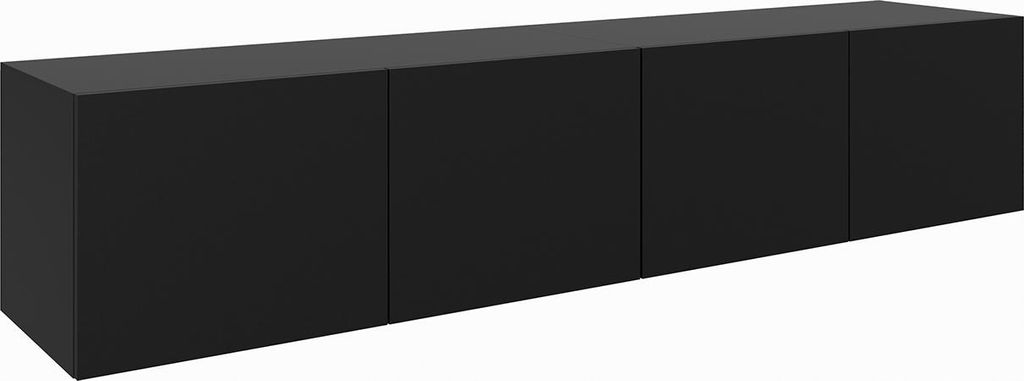 MEBLINI TV-Schrank 200cm Lang - Fernsehschrank - TV Lowboard Industrial - Unterschrank für Fernseher - TV-Unterschrank - TV-Schrank - Hängeschran...