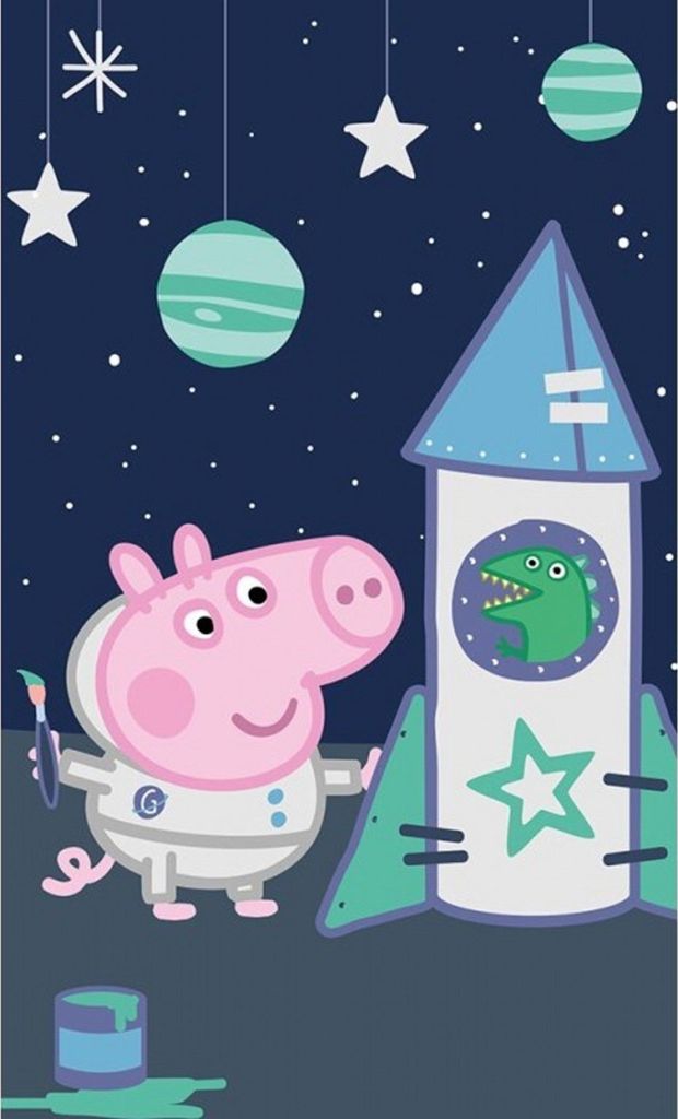 PHU CARBOTEX Babyhandtuch Pepina Piglet Tommy Astronaut 30x50 cm