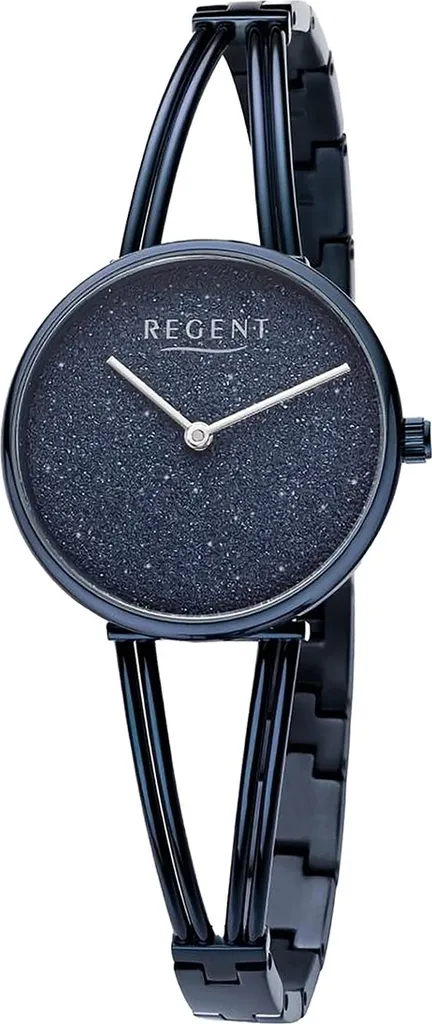 Montre Quartz pour femme Regent avec bracelet métallique bleu nuit
