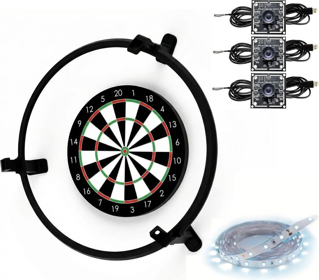 Premium 3D-Komplett-Set für Autodarts – Kameraring mit Produktbild 