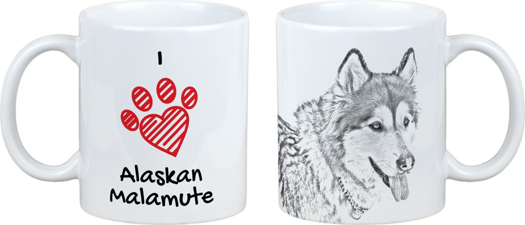 Alaskan Malamute, Alaskischer Malamute - Tasse mit Hund, entzückende Tasse mit Grafik, Geschenk mit Ihrem Foto von der Marke Art-Dog
