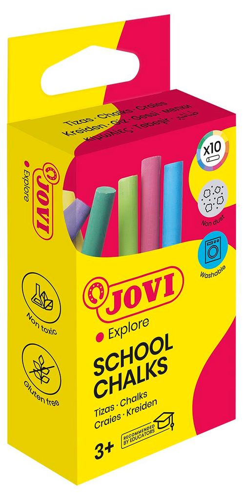 JOVI 1020 JOVI School Chalks Kreide farbsortiert 10 St. Image du produit 