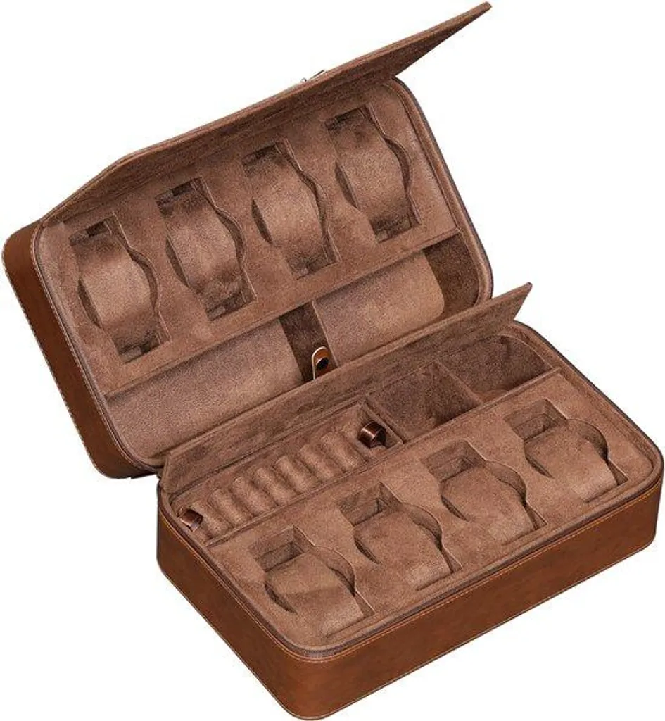 Boîte de rangement montres, lunettes et bagues avec grand format