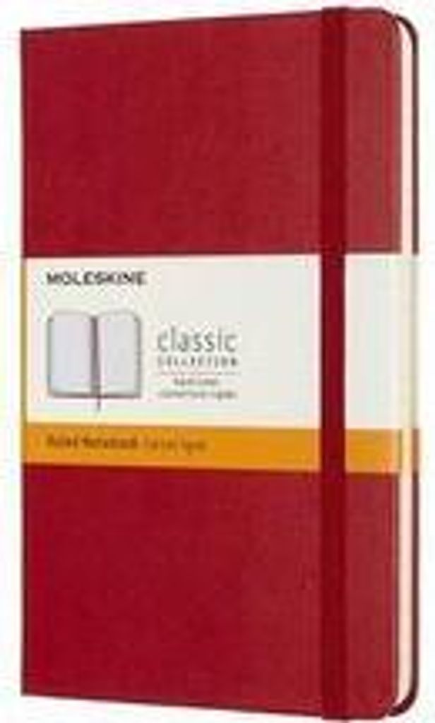 Moleskine Notizbuch Classic Collection Medium (11x18) - mit festem Einband - 70g-Papier - Liniert - Scharlachrot