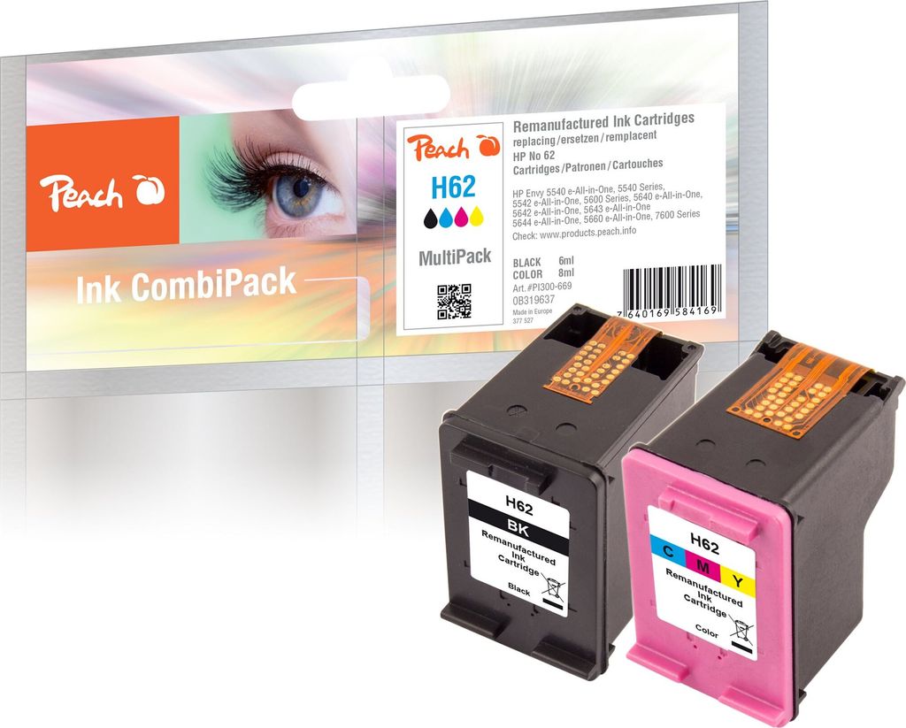 Peach Druckkopf HP Nr.62        MultiPack       REM,KOM,OEM Produktbild 