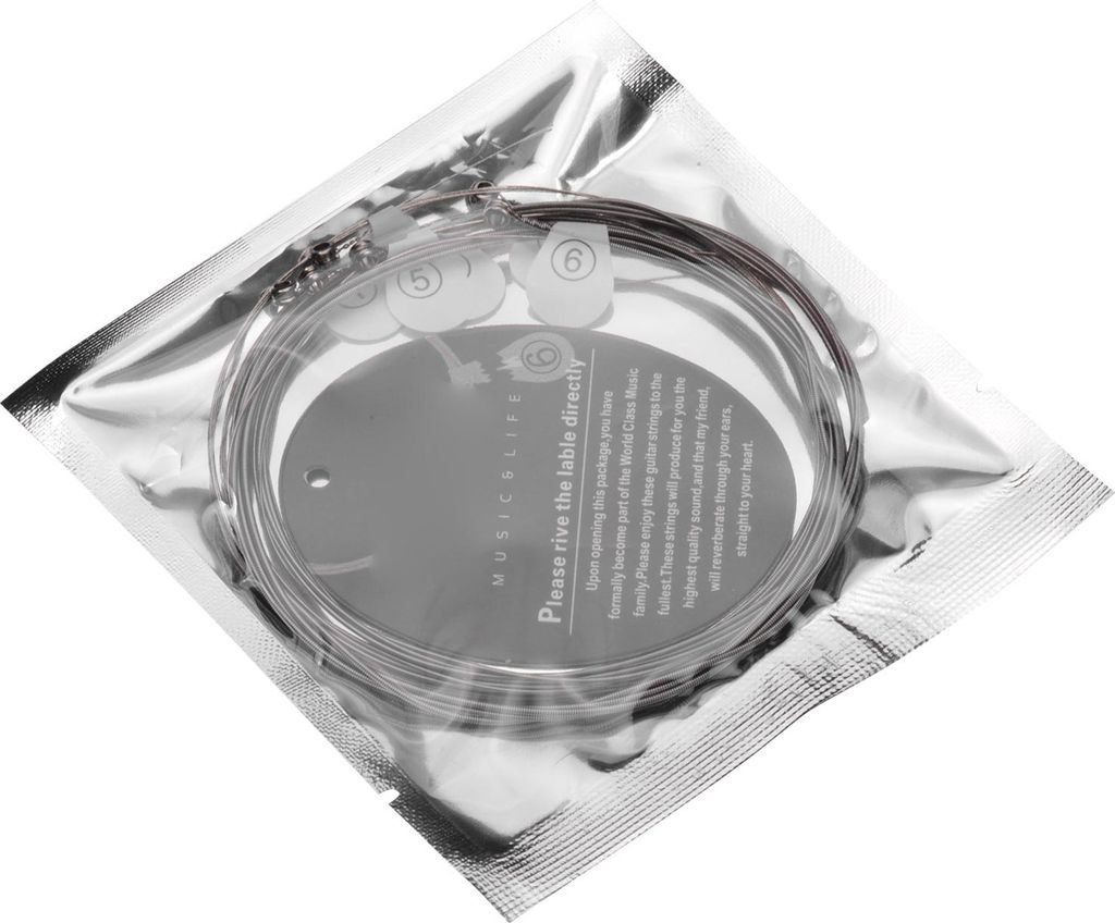 E-Gitarrensaiten Hexagon Alloy Wire Nickel Wound Bright Corrosion Resistant 6 Strings Set (.009-.042) Extra Light Special