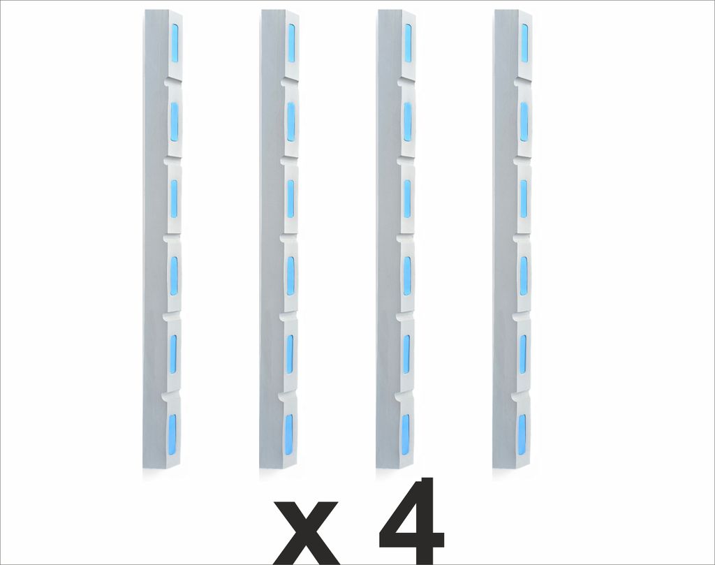 Marina 8 Set mit 4 Stück White- Stegfender 98x8x6 cm – EVA Produktbild 