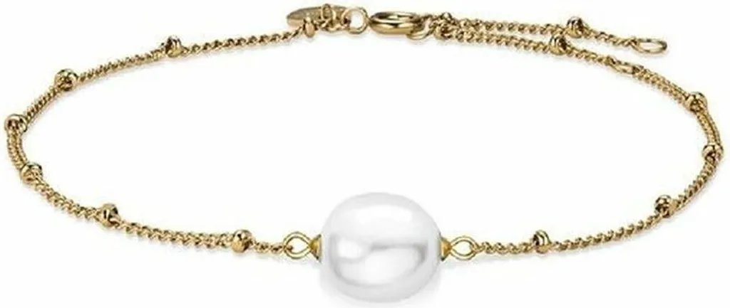Rosefield JPBG-J180: Bracciale Donna Minimal in Acciaio Gold 16-20cm