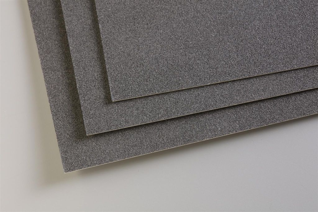 Clairefontaine Pastelmat Papier, 360 g/m²,, 24 x 32 cm, Anthrazit (5er-Pack)