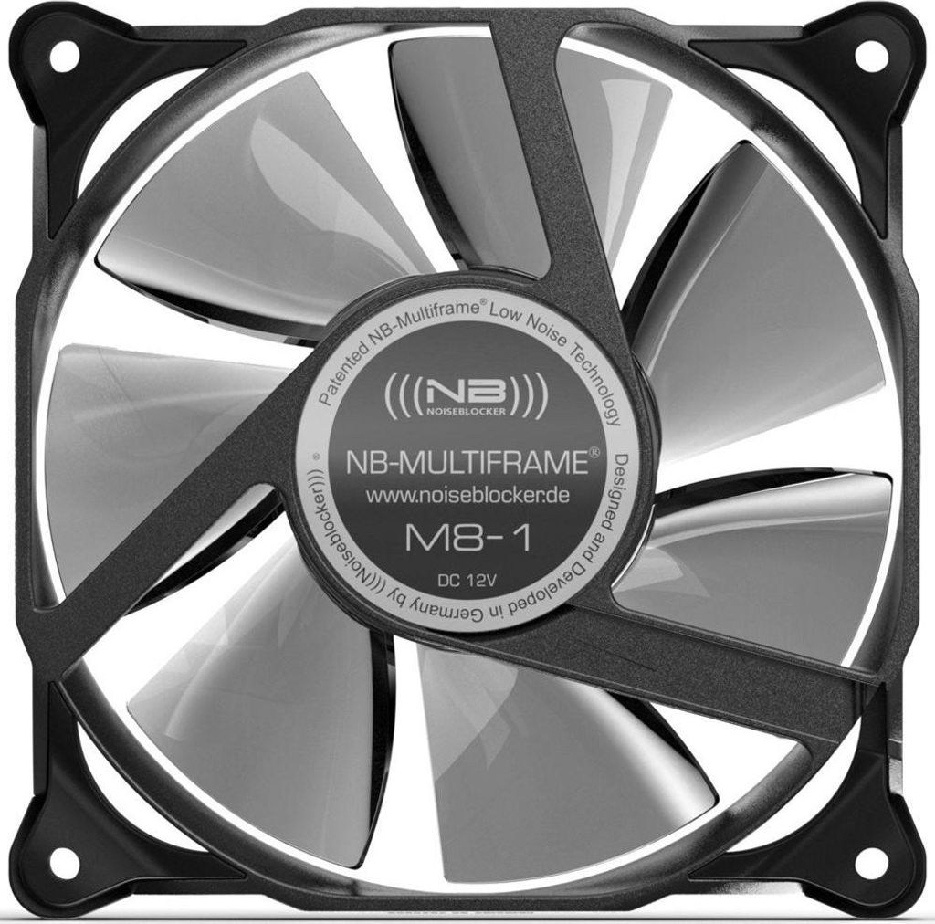 Noiseblocker MultiFrame M8-3, Ventilator, Computertasche, 8 Produktbild 