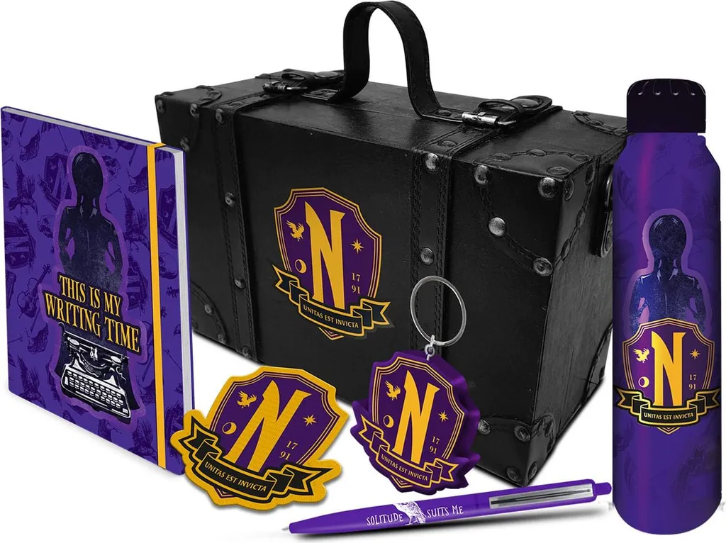 Idée Cadeau Mercredi Addams : Coffret Raven Premium pour Fans et Ados