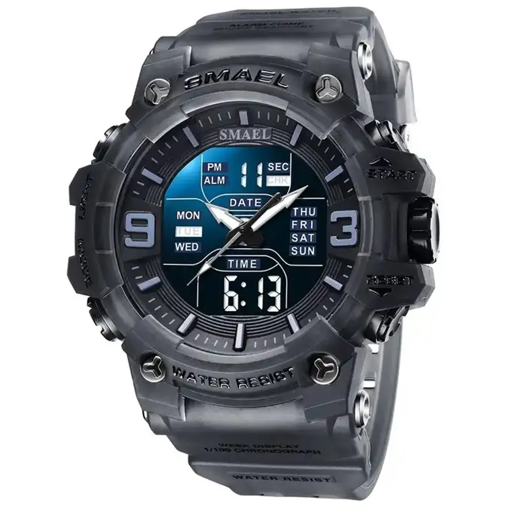 SMAEL Travis Orologio Digitale Analogico: Sportivo e Impermeabile