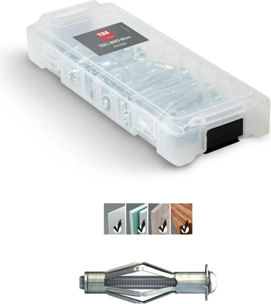 Fixez solidement dans le placo avec TOX Acrobat 094901804 anti-arrachement