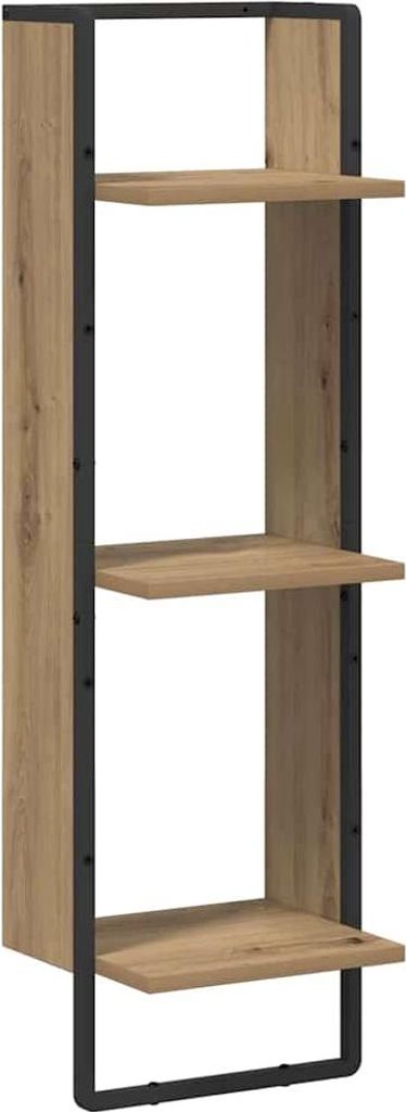 Wandregal Artisan-Eiche 30 x 25 x 100 cm Holzwerkstoff