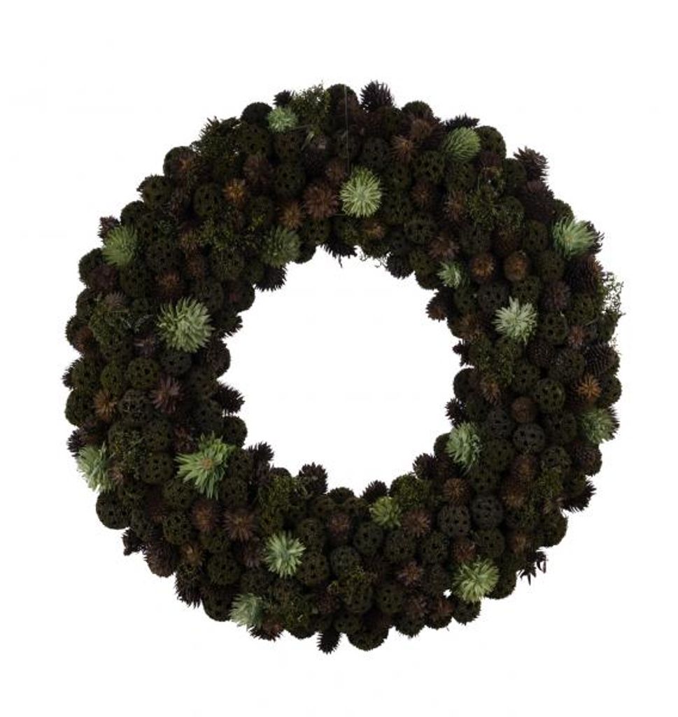 NEU Naturkranz, grün, 25 cm / Höhe: 5 cm, "Germany", handgefertigt