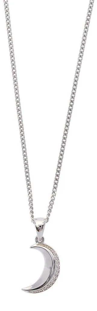 Collier Selene pendentif demi-lune argent 61288 avec chaîne réglable