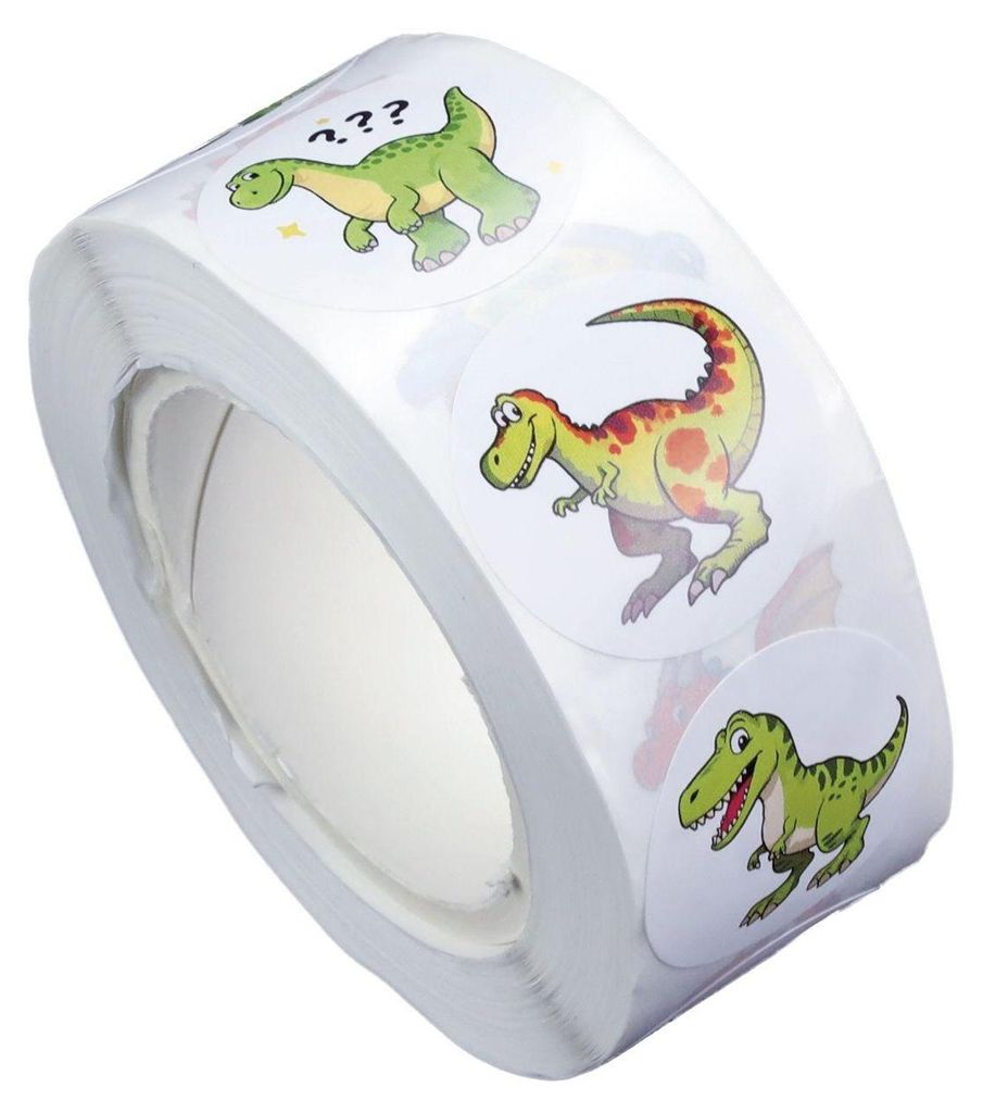 Dinosaures 500 autocollants sur rouleau Titanum Image du produit 