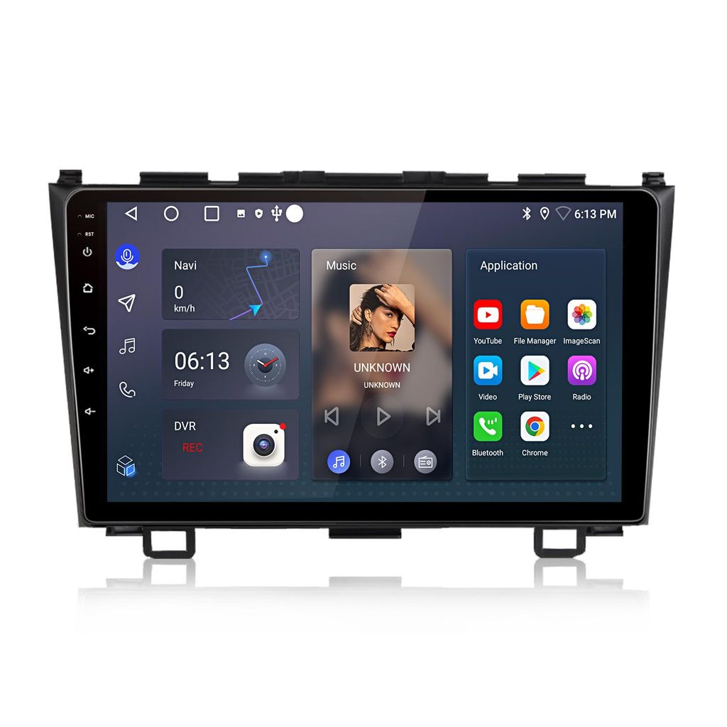 Autoradio Für Honda CRV CR-V III 2007-2011 Carplay Android Auto Car Multimedia Radio Android GPS Navi WIFI BT DAB+RDS SWC 9 Zoll 2+32GB